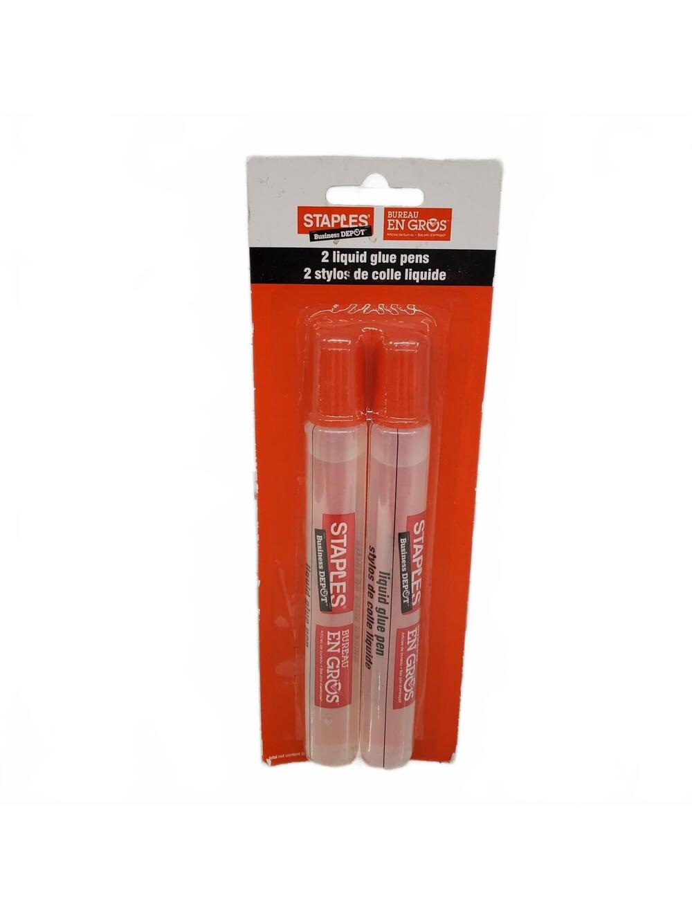 Staples liquid glue pens 2 pack